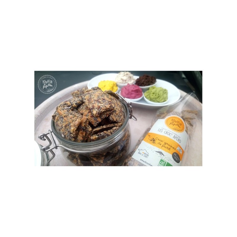 Croc'graines de pavot - Biscuit sans gluten - Bonheur et Papilles