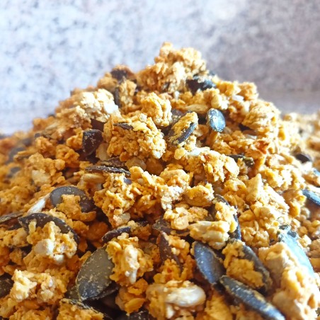Granola aux graines de courge et gingembre - Naturellement sans gluten