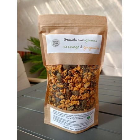Granola aux graines de courge et gingembre - Naturellement sans gluten