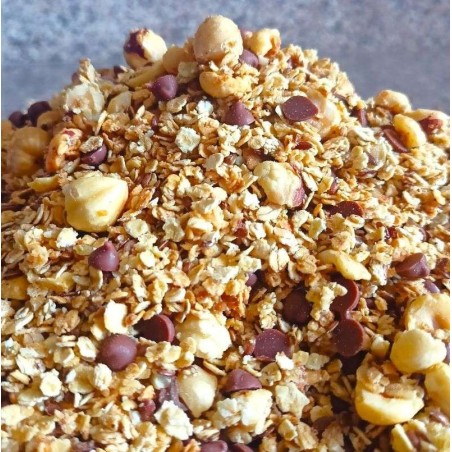 Granola noisettes & chocolat noir - Naturellement sans gluten - Bio