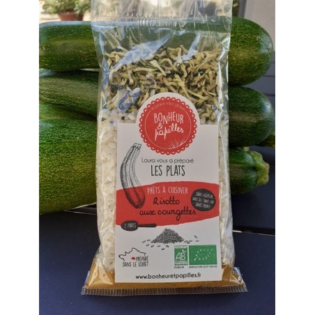 Risotto aux courgettes & curry - Prêt à cuisiner - Bonheur et papilles