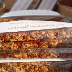 Barres aux amandes et caramel- Bonheur et papilles